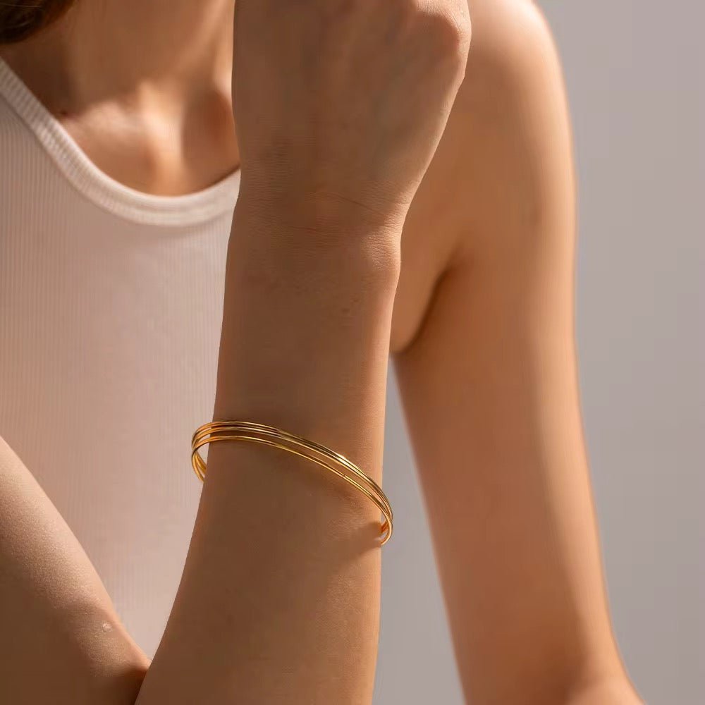 Bracelets jonc fin - Priscille & Aquila