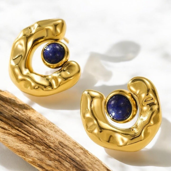 Boucles d’oreilles “Lunaria” – Éclat et Élégance intemporelle - Priscille & Aquila