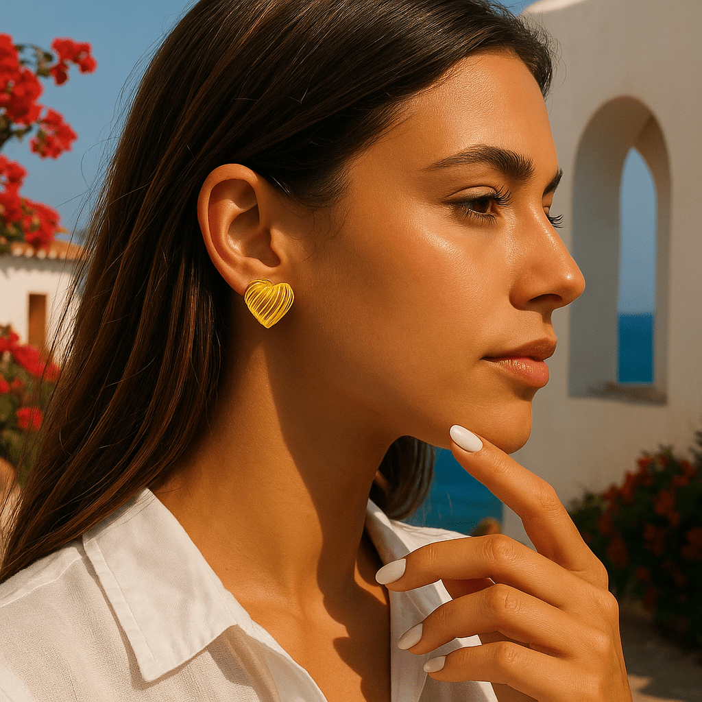Boucles d’oreilles en acier inoxydable - Salya - Priscille & Aquila