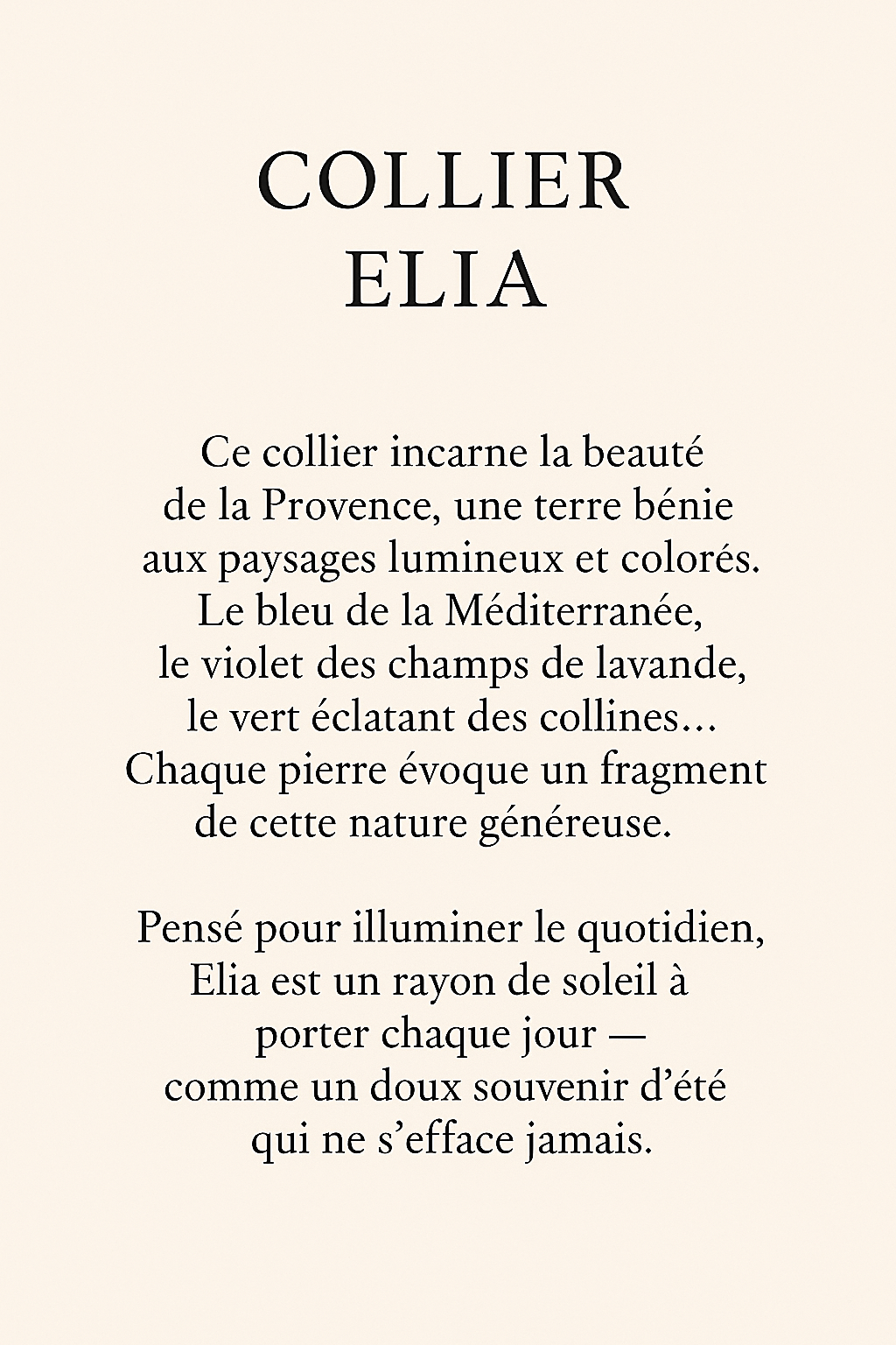 Collier Elia – Apatite, Améthyste ou Péridot - Priscille & Aquila