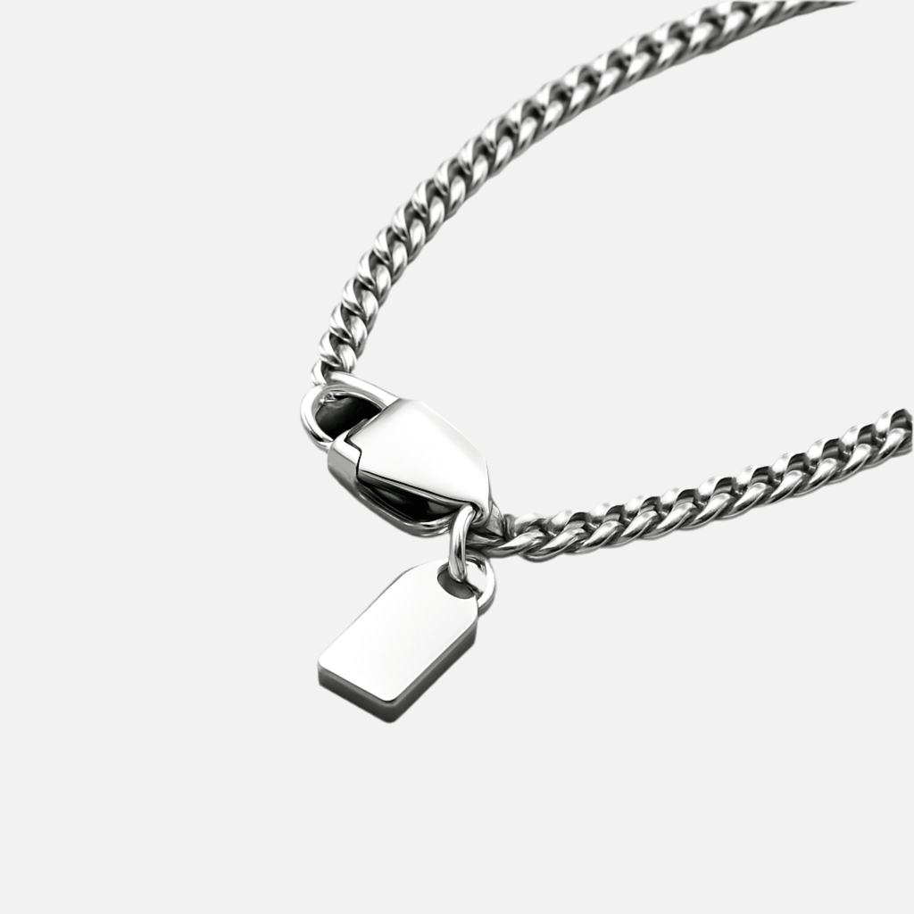 Collier homme David en acier inoxydable - Priscille & Aquila