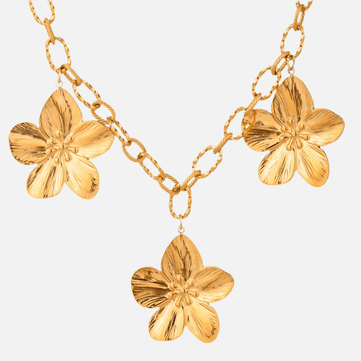 Collier à breloques fleurs Liora - Priscille & Aquila