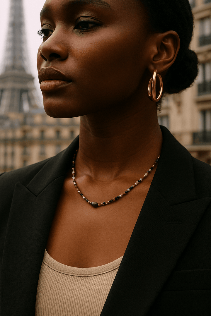 Collier Adena - Élégance naturelle en Tourmaline - Priscille & Aquila