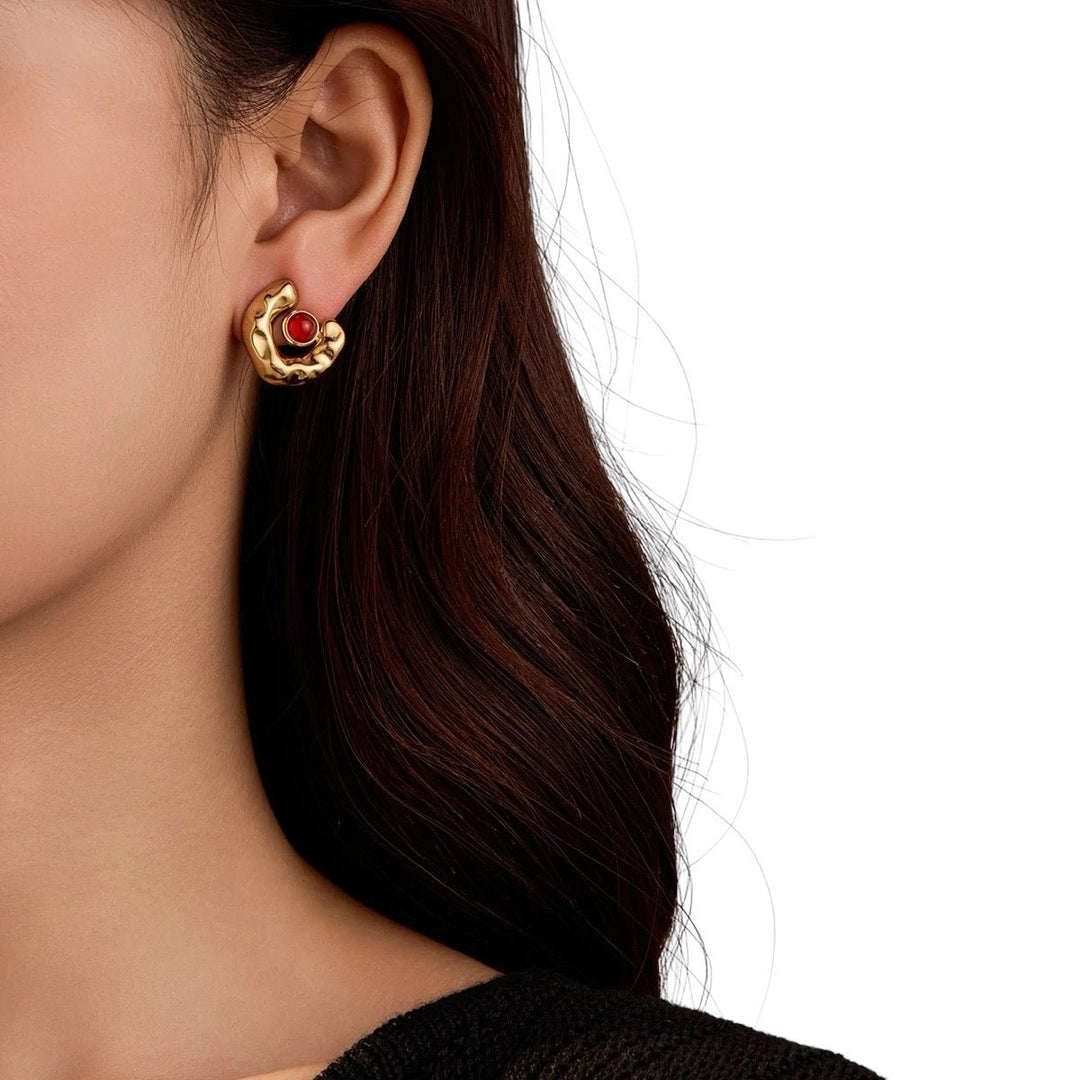 Boucles d’oreilles “Lunaria” – Éclat et Élégance intemporelle - Priscille & Aquila