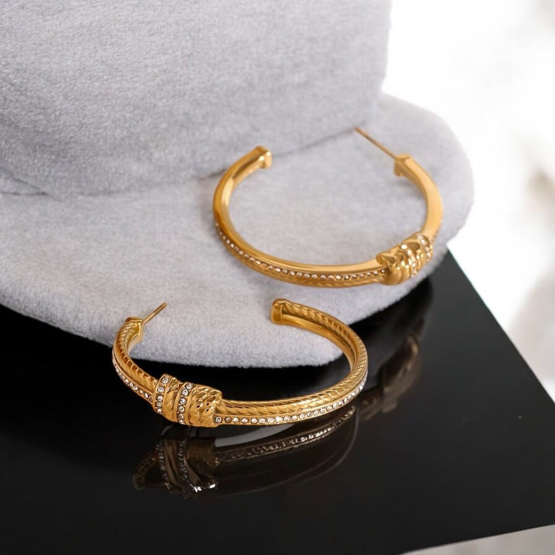 Boucles d’Oreilles Hagar – Créoles Élégantes et Raffinées - Priscille & Aquila