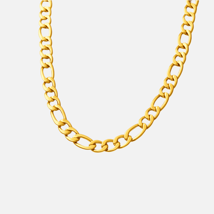 Collier EZRA – Chaîne Figaro Acier Inoxydable - Priscille & Aquila