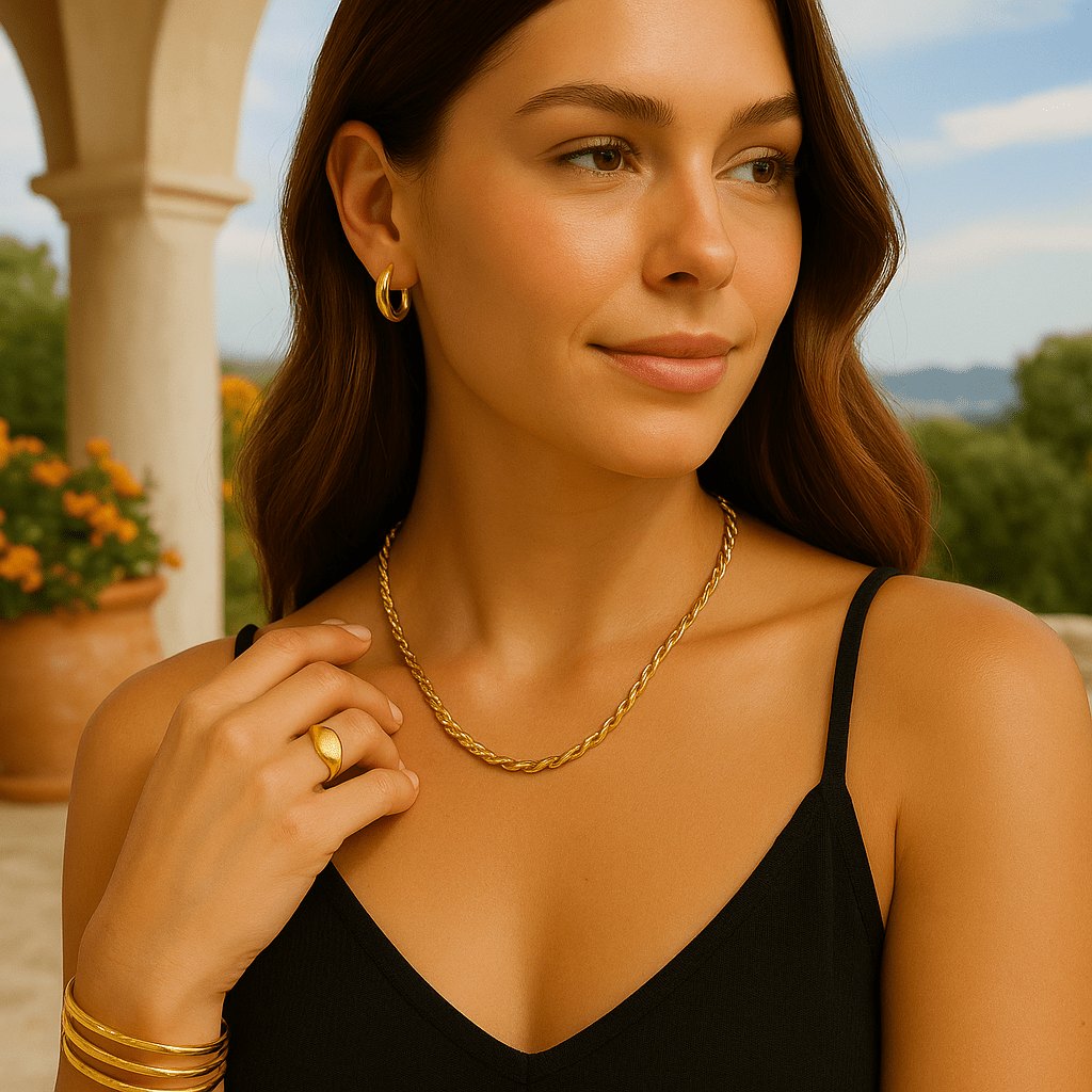 Collier Élise – Raffinement torsadé - Priscille & Aquila