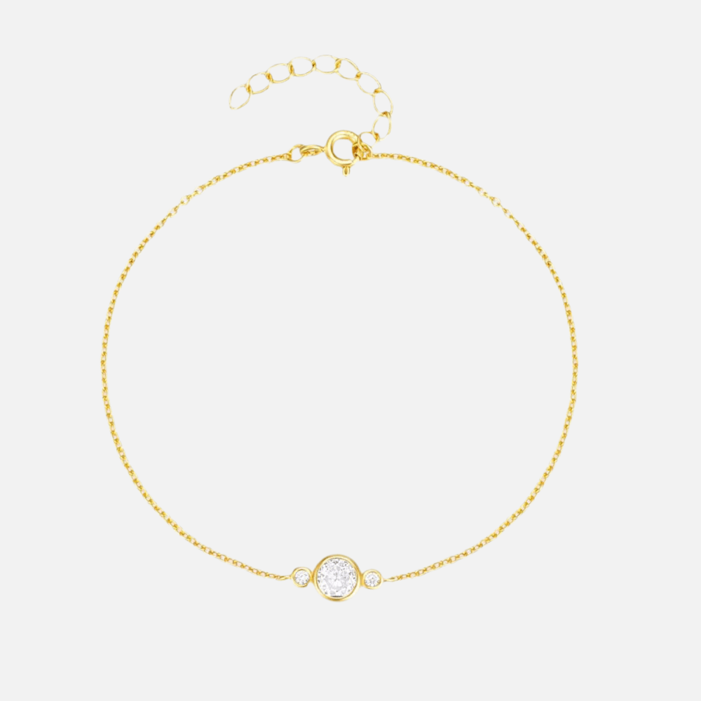 Bracelet Femmes Argent 925 Doré à l’or fin Asmae - Priscille & Aquila