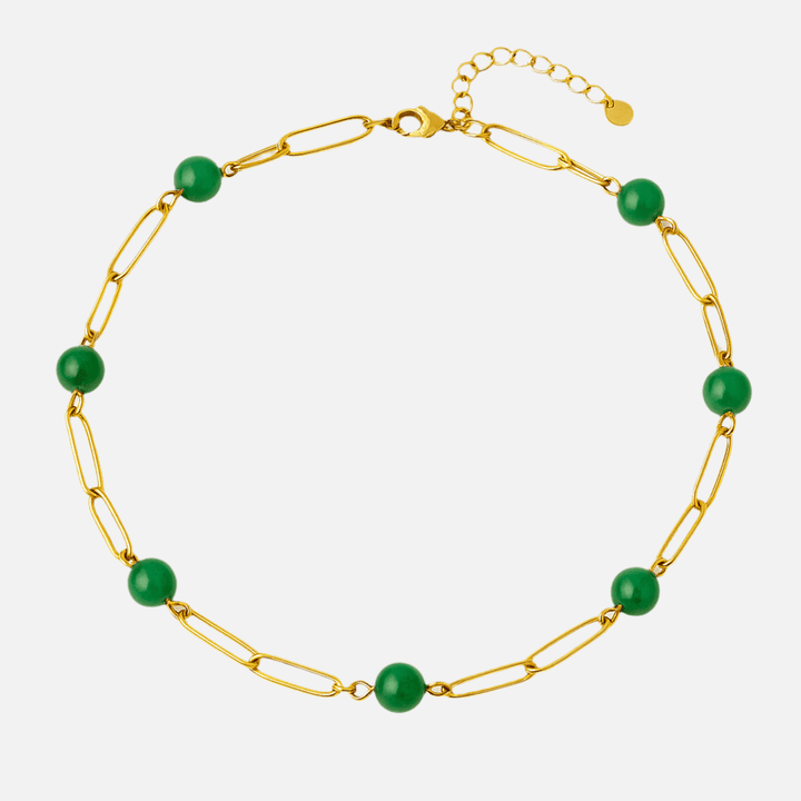 Collier “Amélé” Élégance solaire et pierres naturelles - Priscille & Aquila