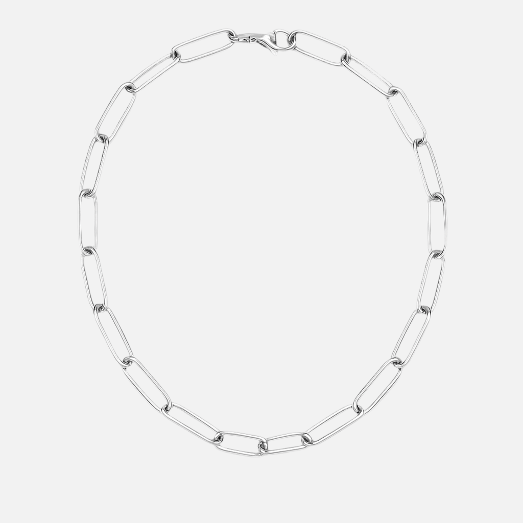 Collier Dominique – Maille trombone en acier inoxydable - Priscille & Aquila