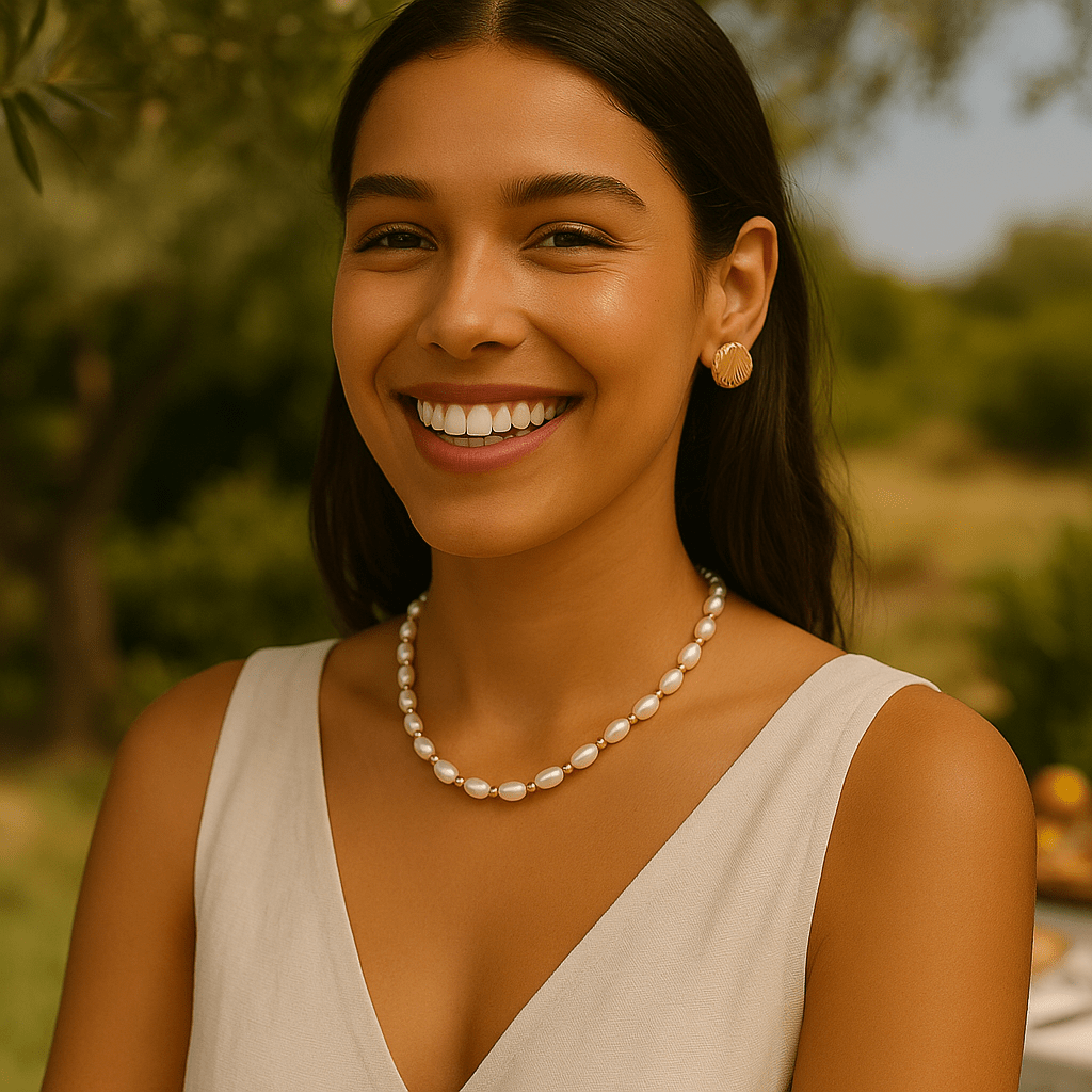 Collier Hosanna - Perles d’eau douce - Priscille & Aquila