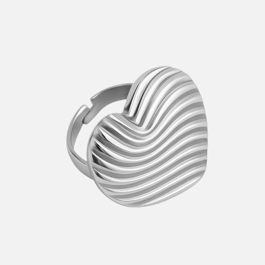 Bague femme en acier inoxydable - Solly - Priscille & Aquila