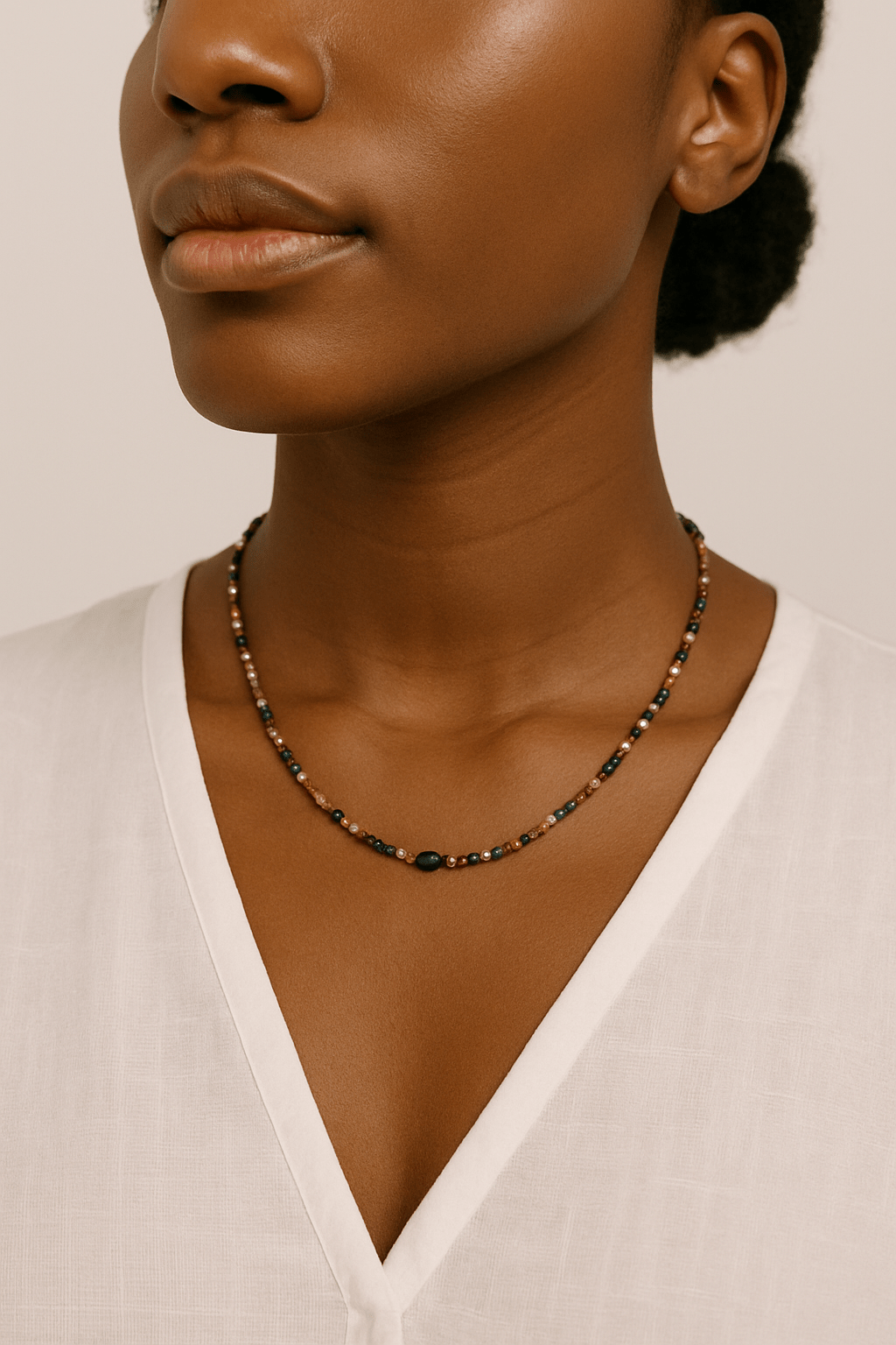 Collier Adena - Élégance naturelle en Tourmaline - Priscille & Aquila