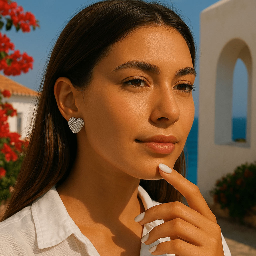 Boucles d’oreilles en acier inoxydable - Salya - Priscille & Aquila