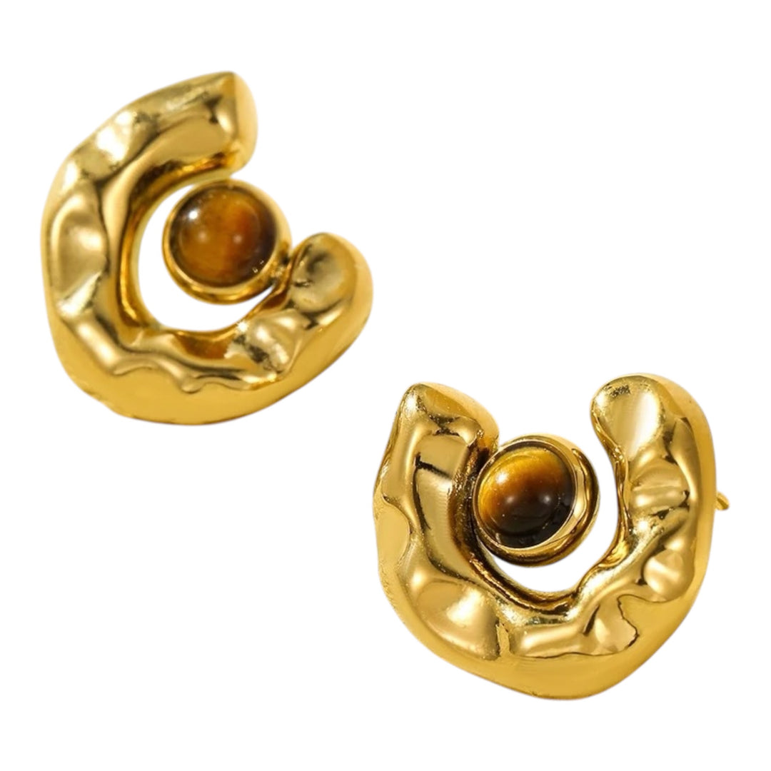 Boucles d’oreilles “Lunaria” – Éclat et Élégance intemporelle - Priscille & Aquila