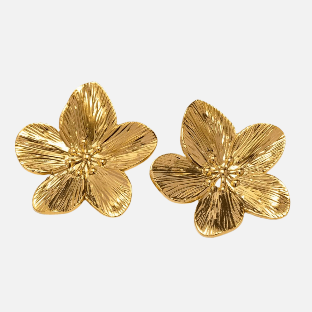 Boucles d’oreilles Fleur dorée - Priscille & Aquila