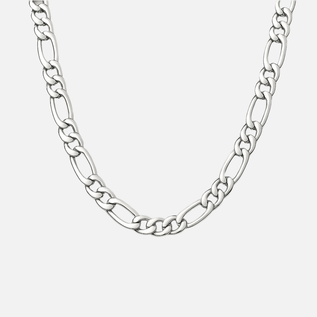 Collier EZRA – Chaîne Figaro Acier Inoxydable - Priscille & Aquila