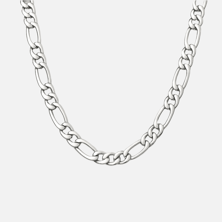 Collier EZRA – Chaîne Figaro Acier Inoxydable - Priscille & Aquila