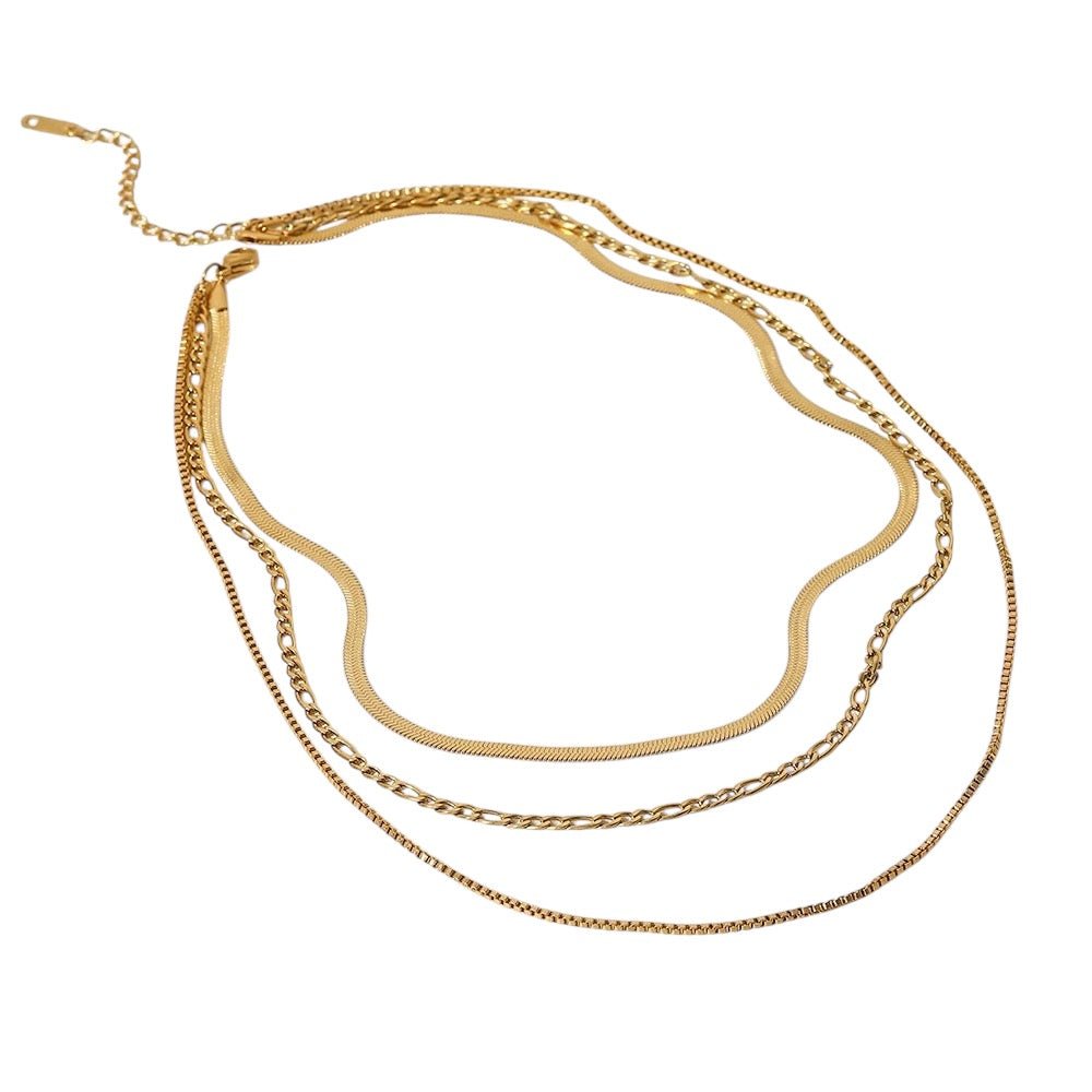Collier Myriam – Élégance en Multi - Rang Doré - Priscille & Aquila