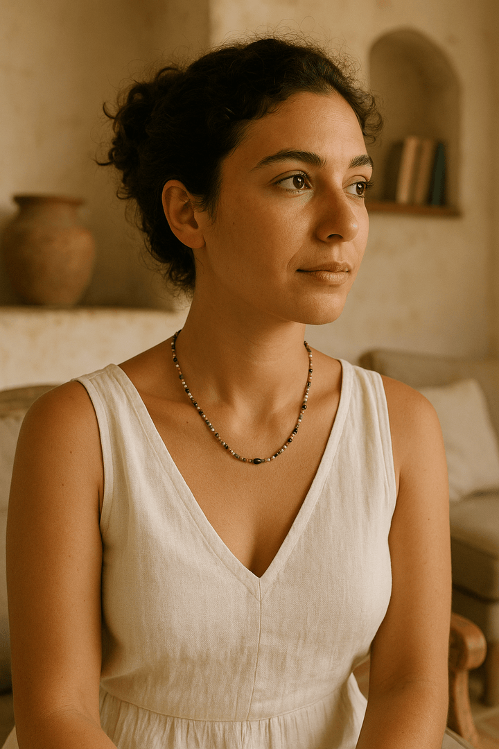 Collier Adena - Élégance naturelle en Tourmaline - Priscille & Aquila