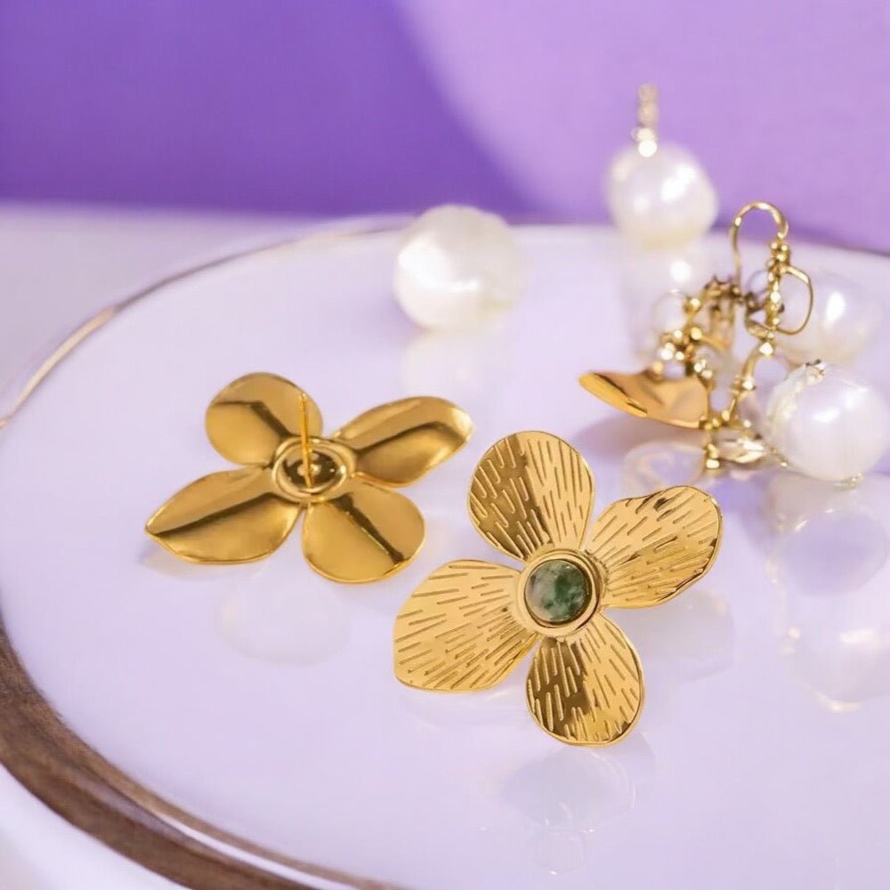 Boucles d’oreilles dorées Eden - Priscille & Aquila