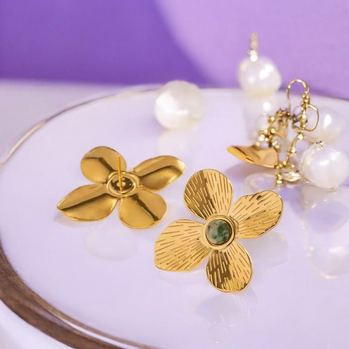 Boucles d’oreilles dorées Eden - Priscille & Aquila