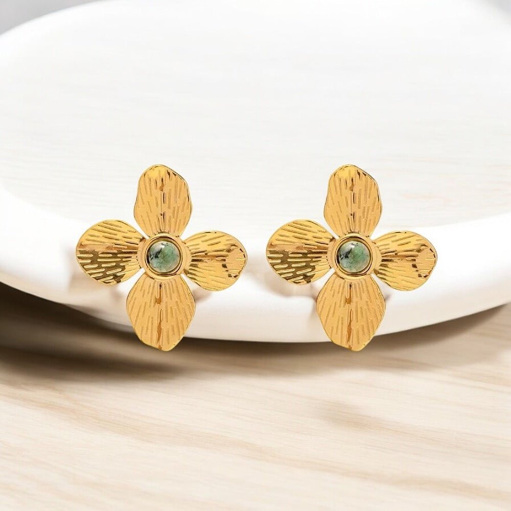 Boucles d’oreilles dorées Eden - Priscille & Aquila