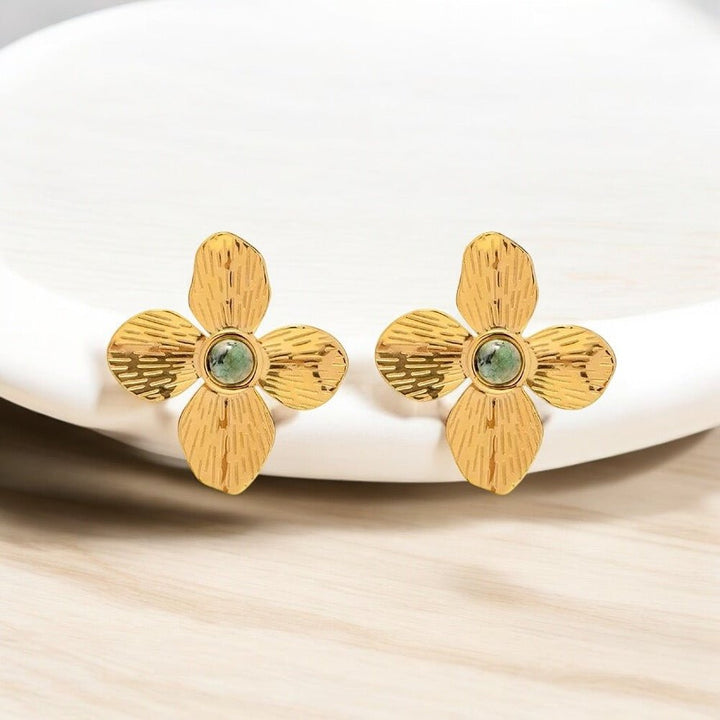 Boucles d’oreilles dorées Eden - Priscille & Aquila