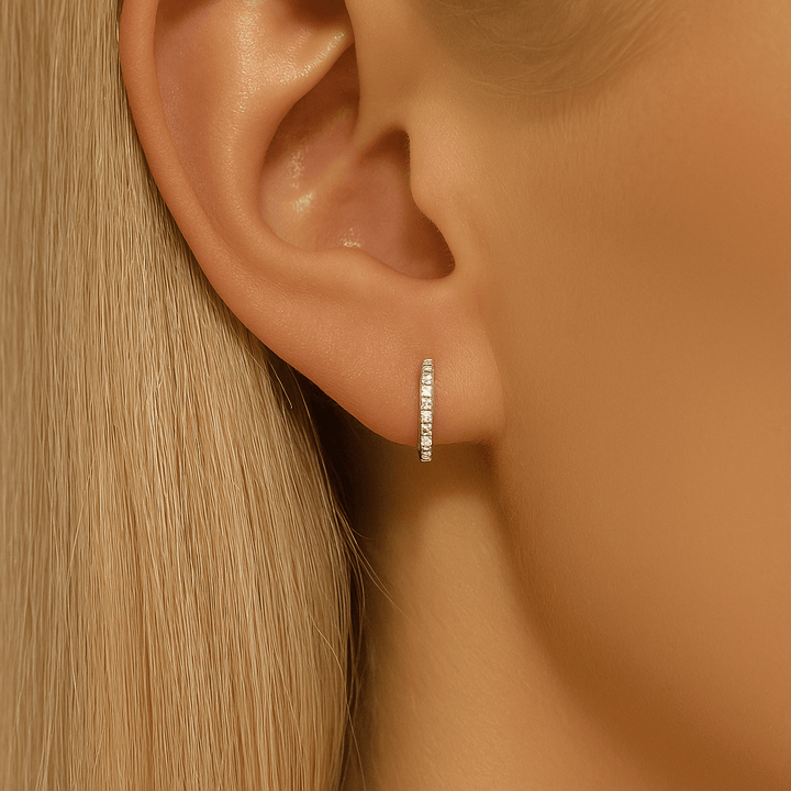 Boucles d’oreilles Créoles en Argent 925 - Lumea - Priscille & Aquila