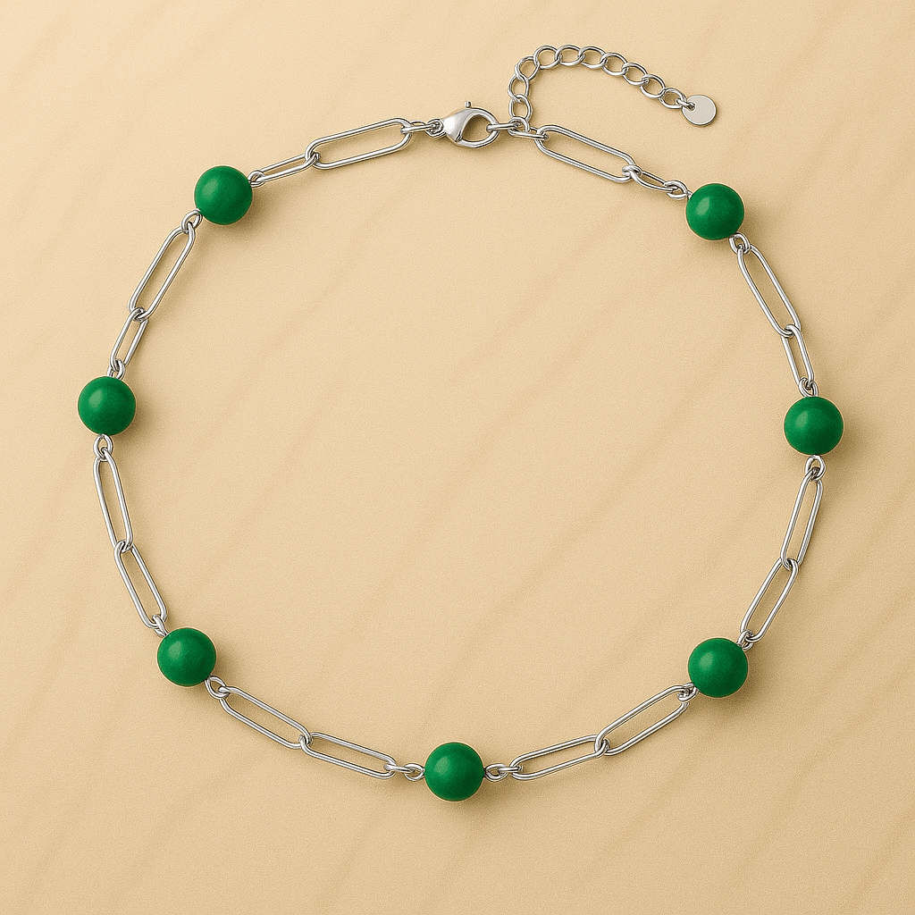 Collier “Amélé” Élégance solaire et pierres naturelles - Priscille & Aquila
