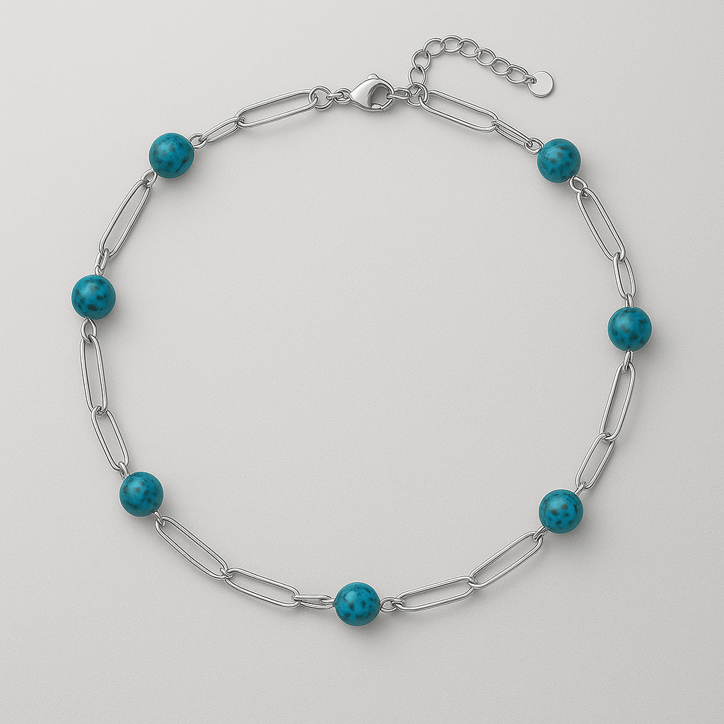Collier “Amélé” Élégance solaire et pierres naturelles - Priscille & Aquila