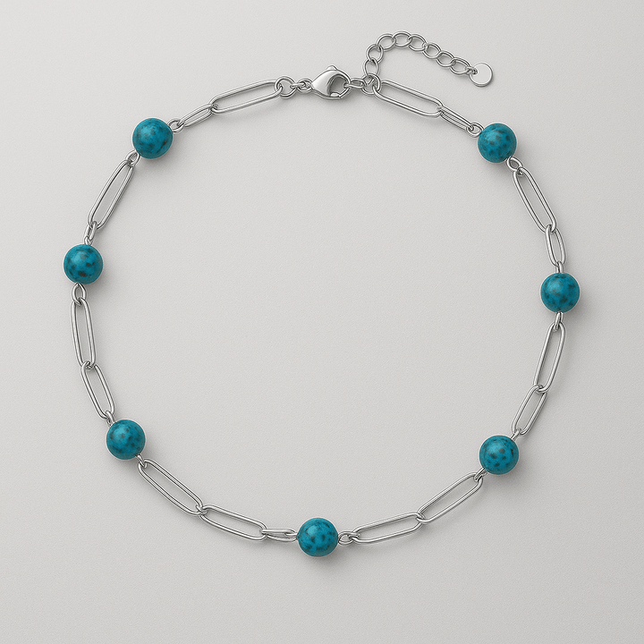 Collier “Amélé” Élégance solaire et pierres naturelles - Priscille & Aquila