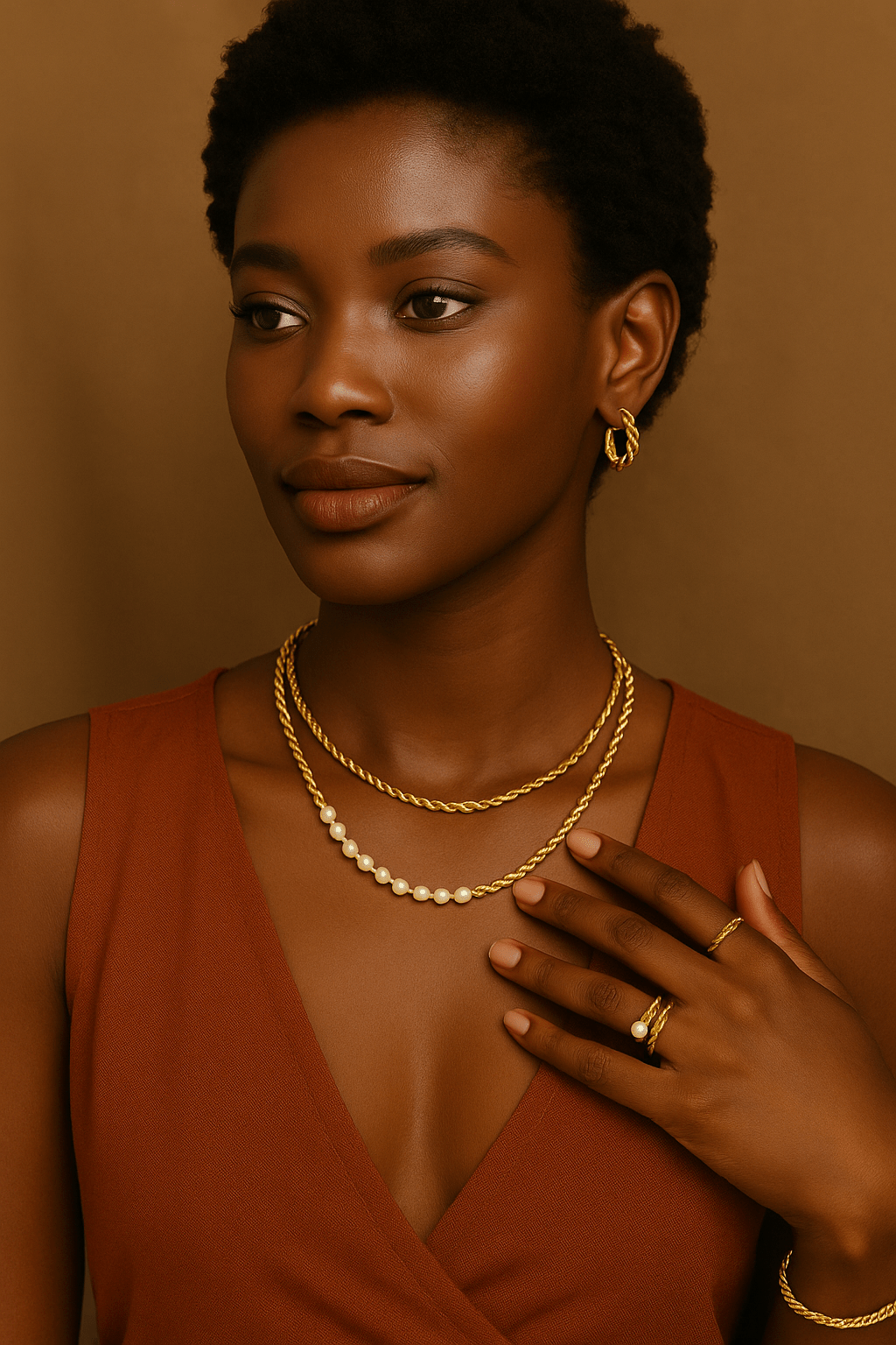 Collier Élise – Raffinement torsadé - Priscille & Aquila