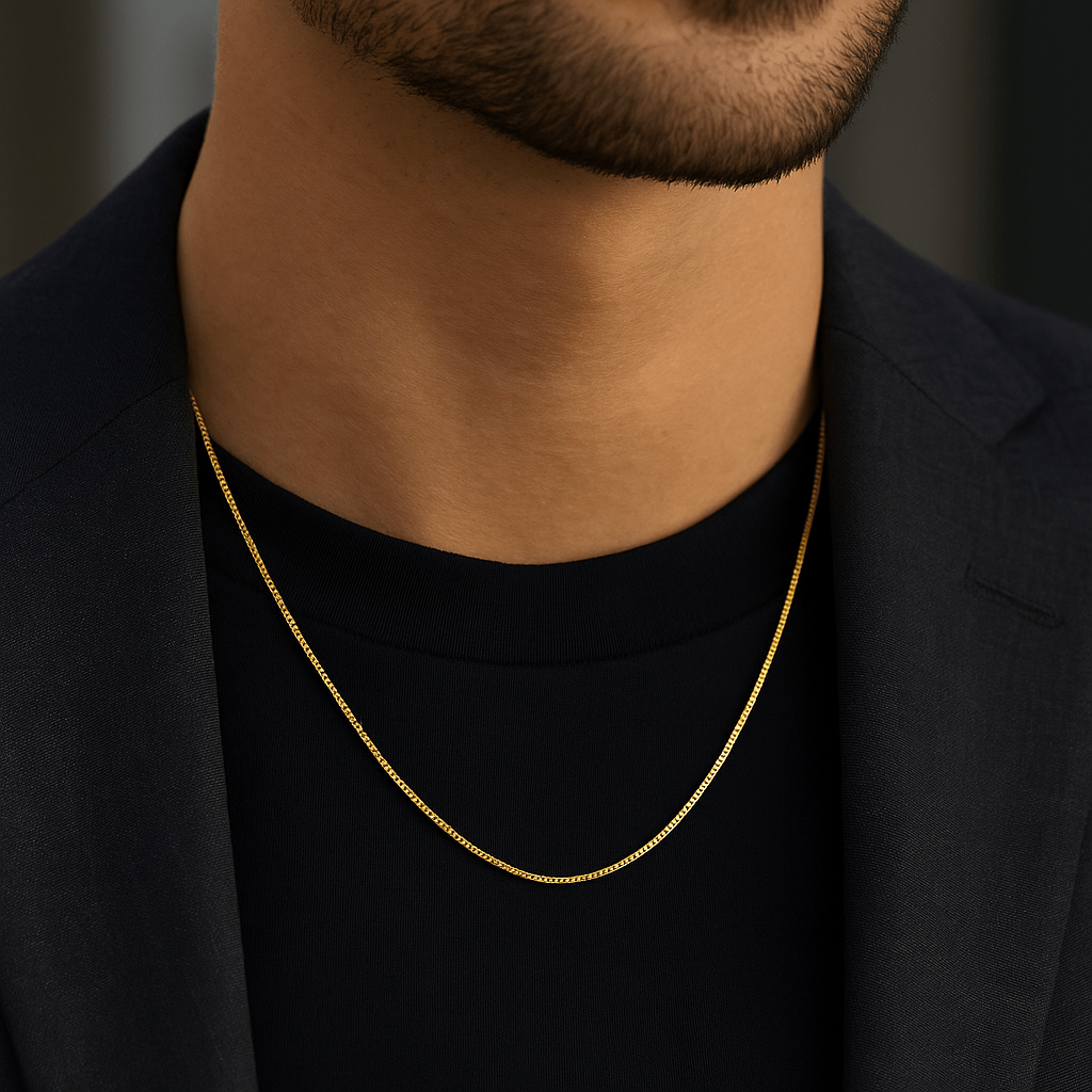 Collier homme David en acier inoxydable - Priscille & Aquila