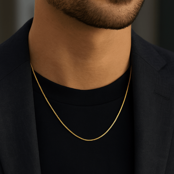 Collier homme David en acier inoxydable - Priscille & Aquila