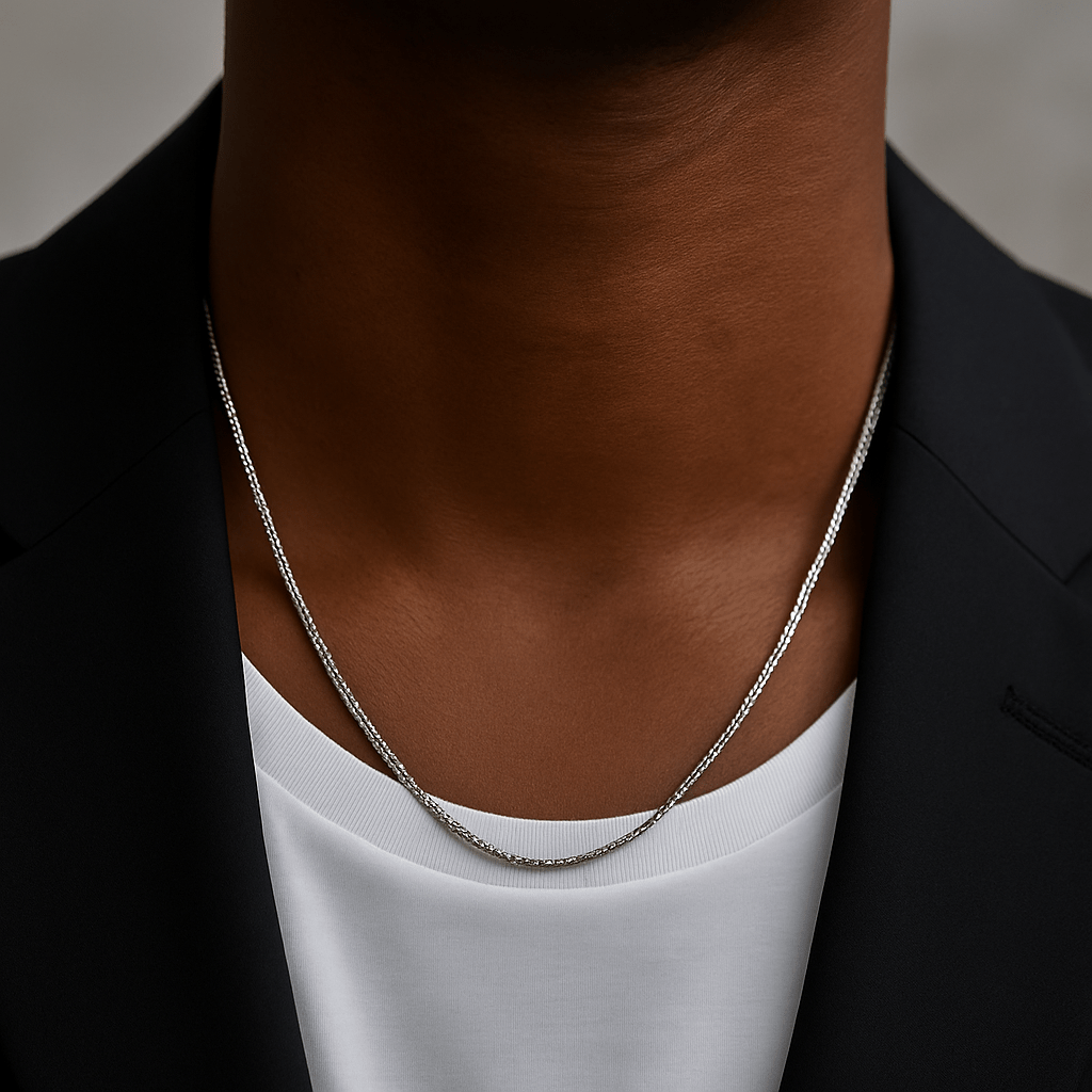 Collier homme David en acier inoxydable - Priscille & Aquila