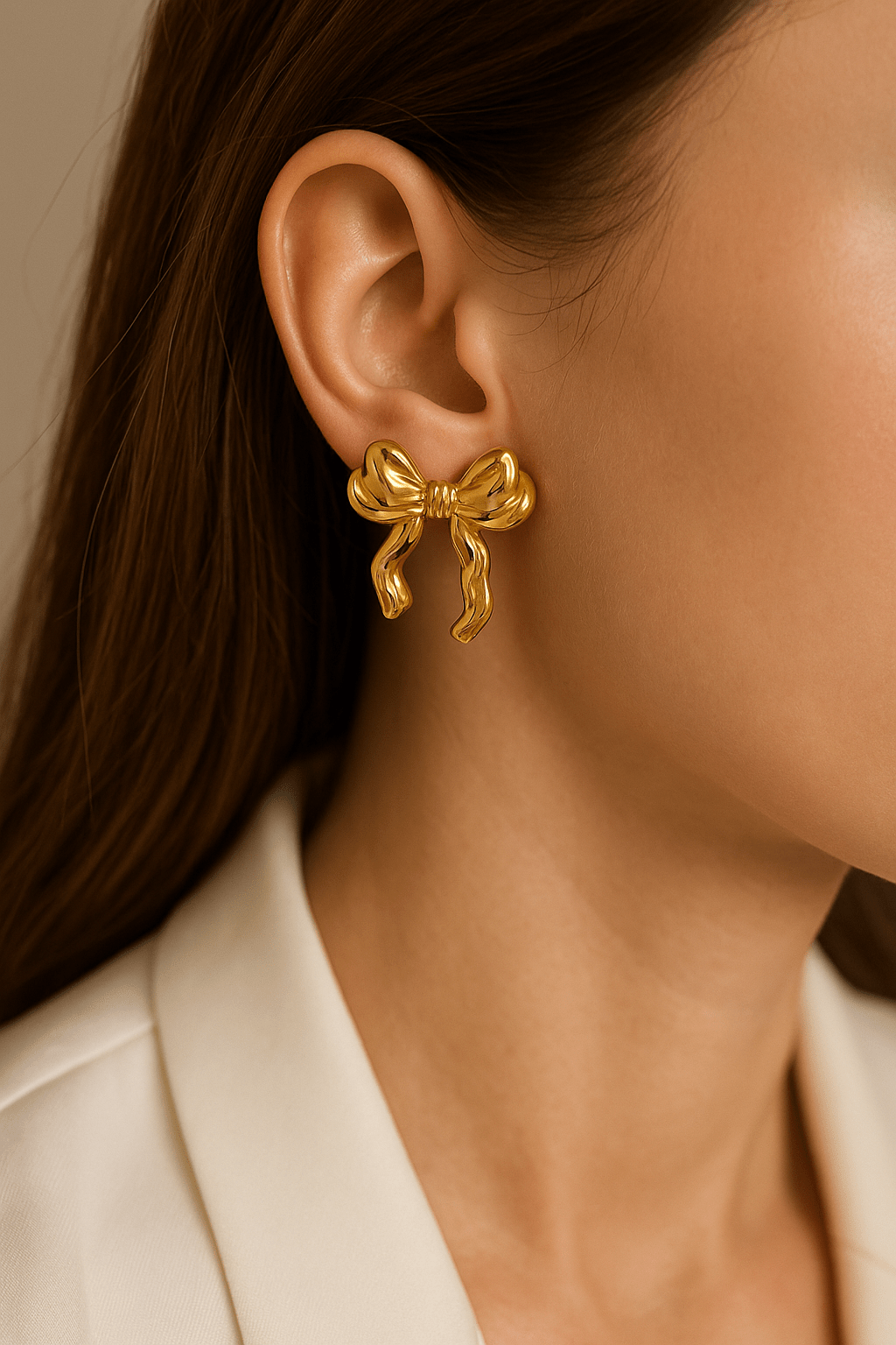 Boucles d’oreilles Nuna en acier inoxydable - Priscille & Aquila