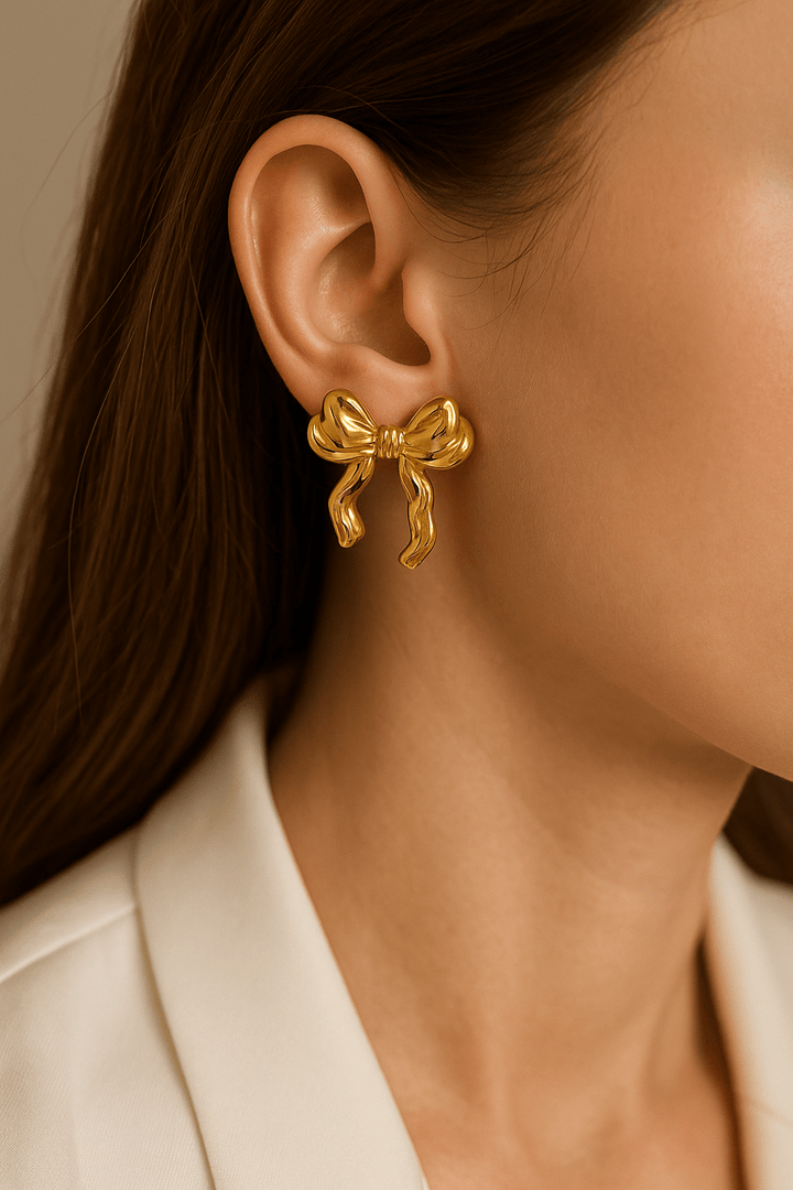 Boucles d’oreilles Nuna en acier inoxydable - Priscille & Aquila