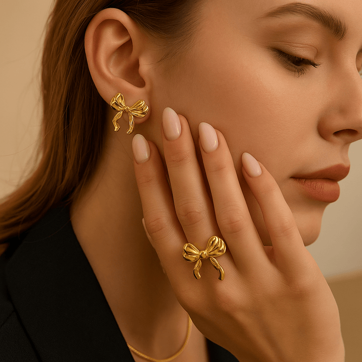 Boucles d’oreilles Nuna en acier inoxydable - Priscille & Aquila