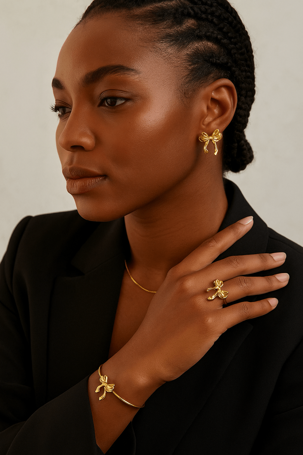 Boucles d’oreilles Nuna en acier inoxydable - Priscille & Aquila