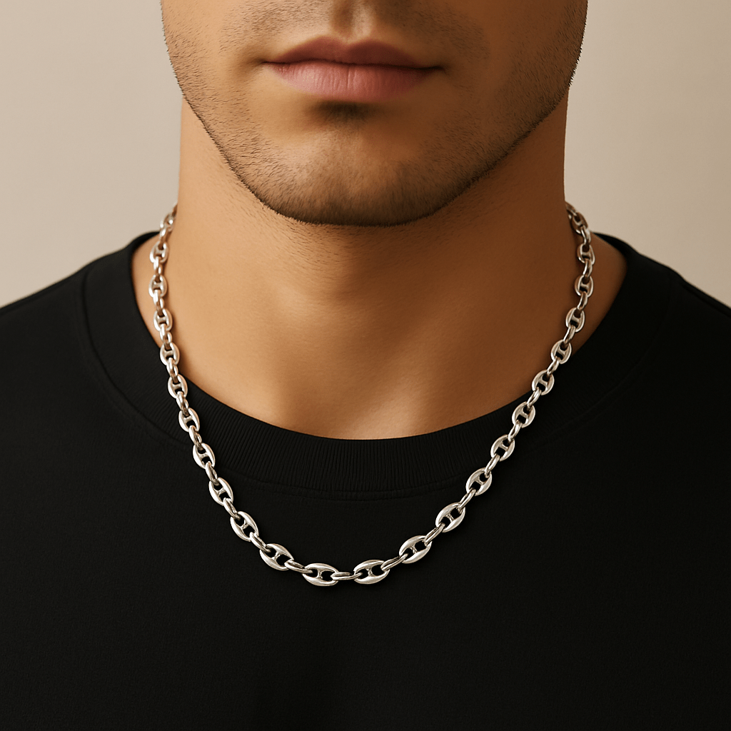Collier homme Ruben acier inoxydable - Priscille & Aquila