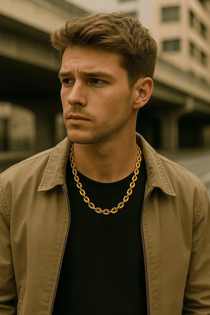 Collier homme Ruben acier inoxydable - Priscille & Aquila
