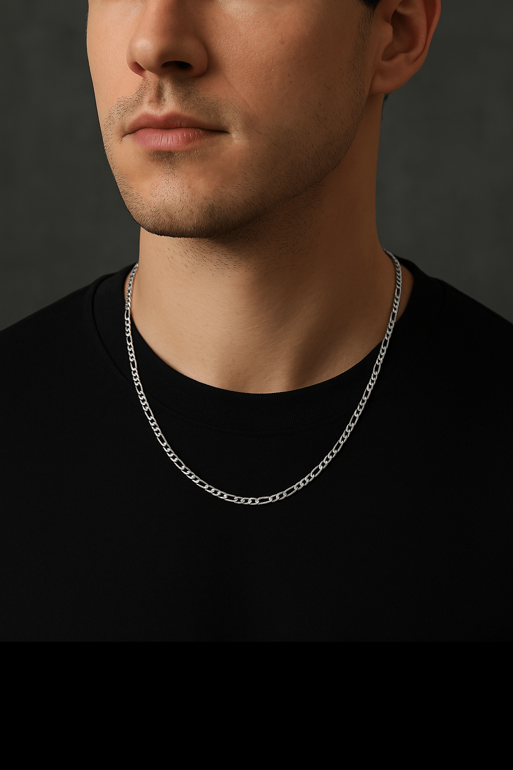 Collier EZRA – Chaîne Figaro Acier Inoxydable - Priscille & Aquila
