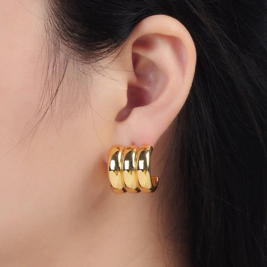 Boucles d’Oreilles Deborah – Élégance Sculpturale et Audacieuse - Priscille & Aquila