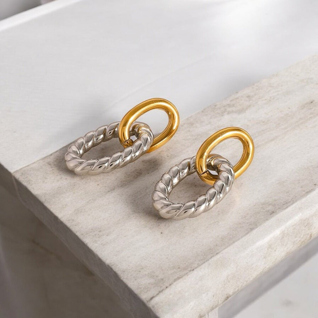 Boucles d’Oreilles Salomé – Harmonie des Couleurs et Design Élégant - Priscille & Aquila