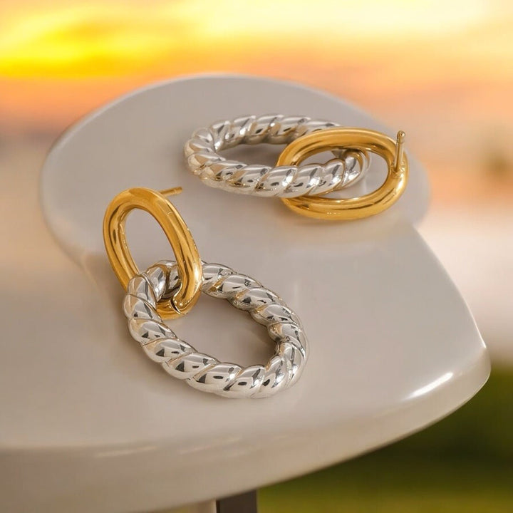 Boucles d’Oreilles Salomé – Harmonie des Couleurs et Design Élégant - Priscille & Aquila