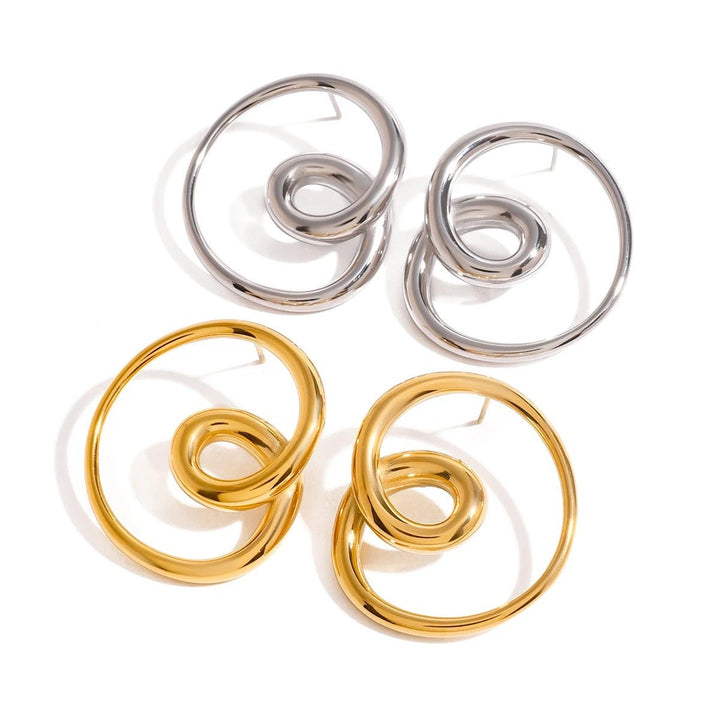 Boucles d’Oreilles Judith – Élégance Moderne et Raffinement Intemporel - Priscille & Aquila