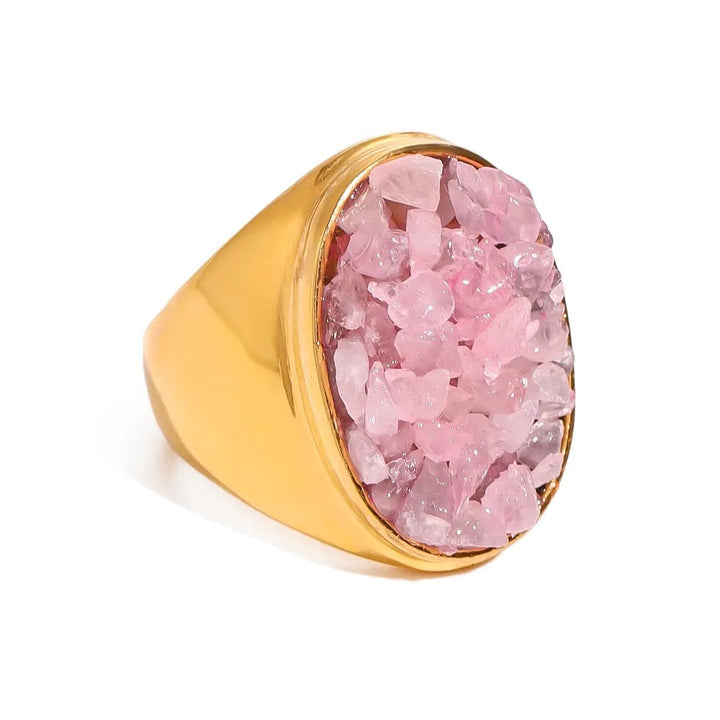 Bague Sarah – L’élégance brute au naturel - Priscille & Aquila
