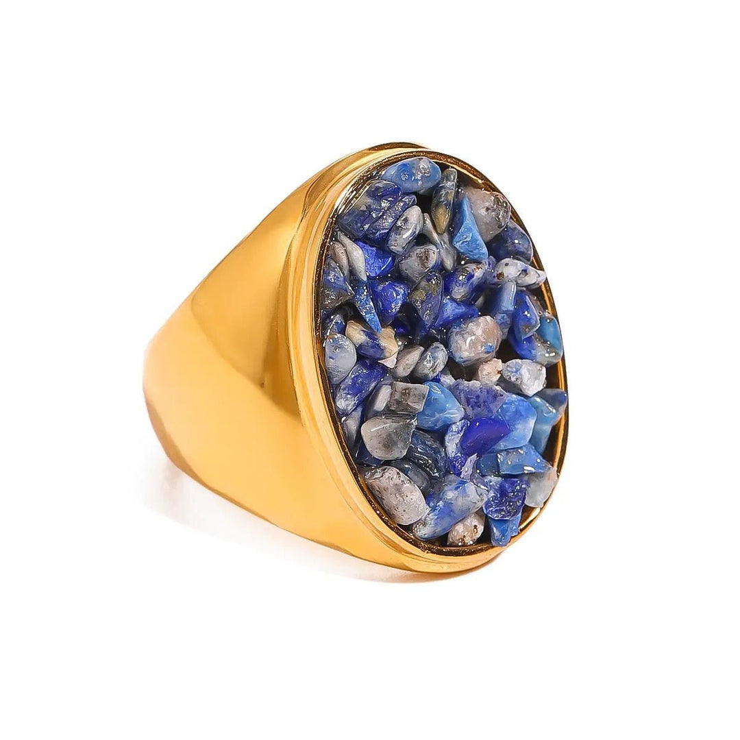 Bague Sarah – L’élégance brute au naturel - Priscille & Aquila