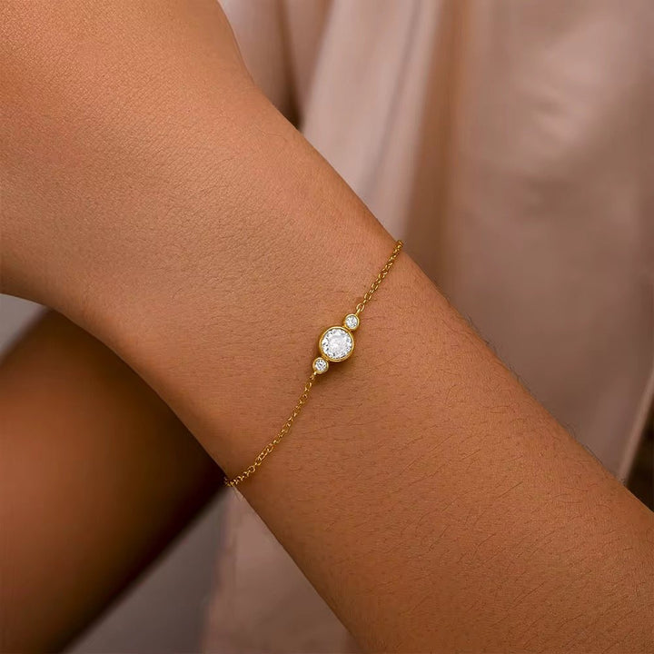 Bracelet Femmes Argent 925 Doré à l’or fin Asmae - Priscille & Aquila